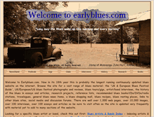 Tablet Screenshot of earlyblues.com